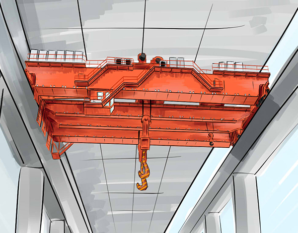 yz5-320吨吊钩桥式铸造起重机