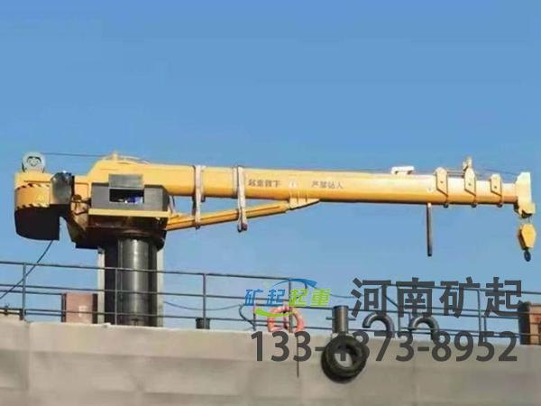 广东惠州船用起重机公司船用折臂吊机自重轻 性能高